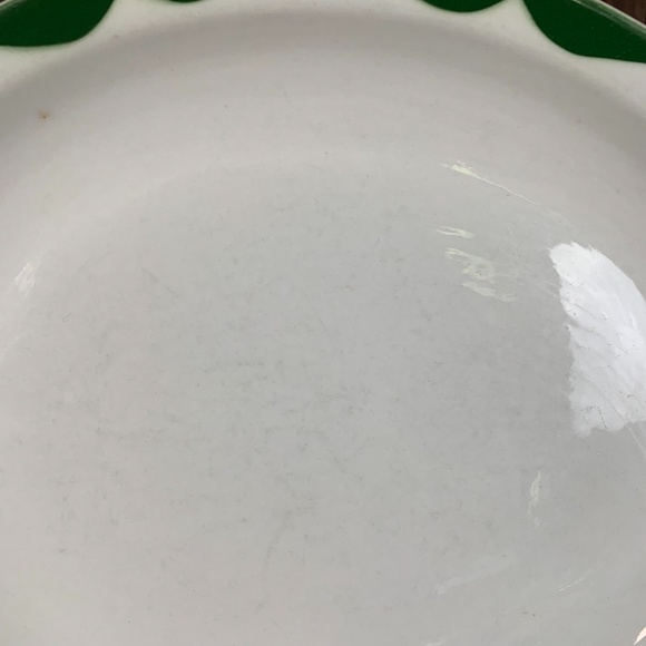 Vintage McNicol China Green Scroll Oval Platter - Picture 4 of 8